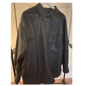 Leather Overshirt